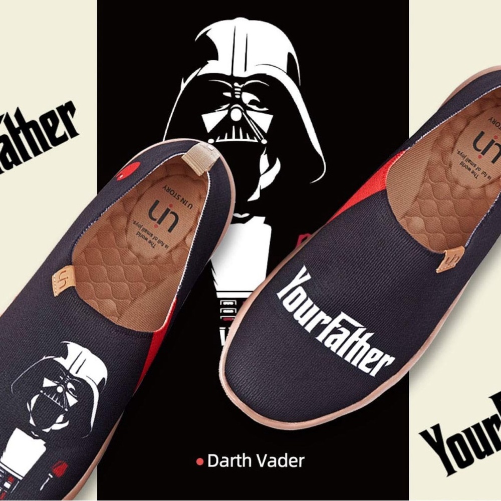NWT UIN Men’s Comfortable Shoes KNIT/Darth Vader/US10